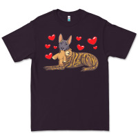 Plum dutch shepherd dog t  shirt dutch shepherd dog with stuffed animal and Premium Tee - linhVisuals
