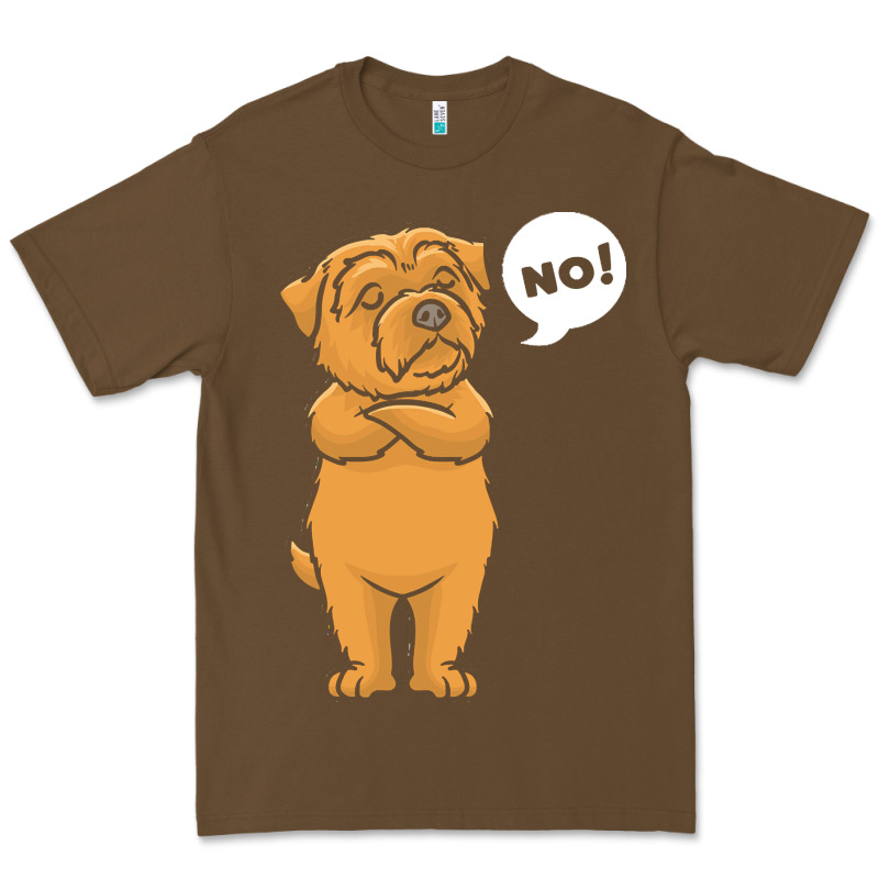 Norfolk Terrier T  Shirt Stubborn Norfolk Terrier T  Shirt Premium Tee by linhVisuals | Teevron
