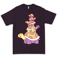 Plum cute turtle stack Premium Tee - linhVisuals