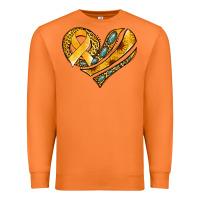 Carrot childhood cancer awareness heart Premium Sweatshirt - Jasminsmagicworld