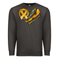 Smoke childhood cancer awareness heart Premium Sweatshirt - Jasminsmagicworld