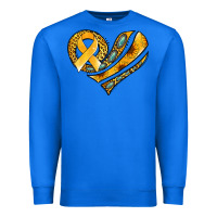True Royal childhood cancer awareness heart Premium Sweatshirt - Jasminsmagicworld