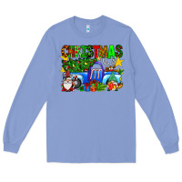 Colony Blue christmas truck Long Sleeve Tee - SublimationCraftShop