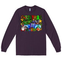 Plum christmas truck Long Sleeve Tee - SublimationCraftShop