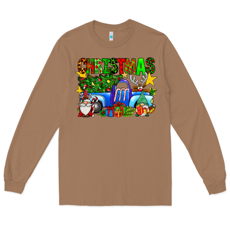 Christmas Truck Long Sleeve Tee by SublimationCraftShop | Teevron