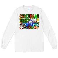 White christmas truck Long Sleeve Tee - SublimationCraftShop