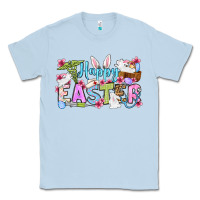 Dusty Blue Happy Easter Nurse Classic Tee - OliviaCreatesArt