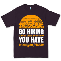 Plum hiking t  shirt go hiking Premium Tee - linhVisuals