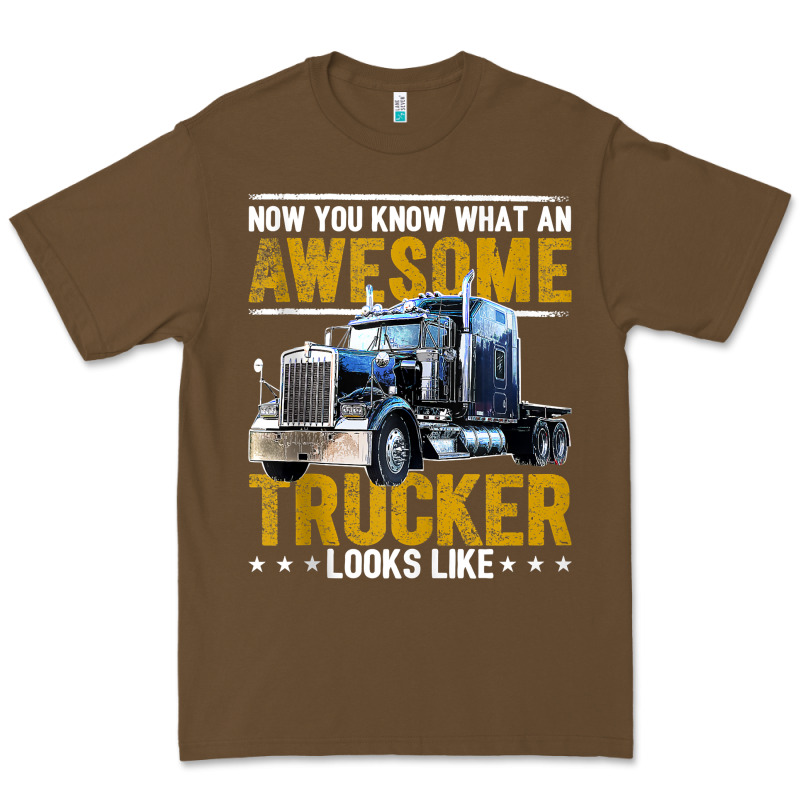 Awesome Trucker Big Rig Semi Trailer Truck Driver Gift Men Tank Top Premium Tee by linhVisuals | Teevron