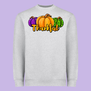 Halloween Pumpkins Thankful Heavyweight Sweatshirt Designed By Jasminsmagicworld