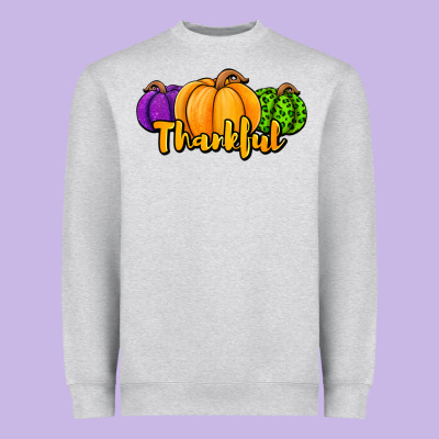 Halloween Pumpkins Thankful Heavyweight Sweatshirt Designed By Jasminsmagicworld
