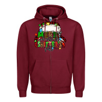 Burgundy merry christmas shitter's full christmas vacation Zipper Hoodie - Jasminsmagicworld