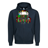 Navy merry christmas shitter's full christmas vacation Zipper Hoodie - Jasminsmagicworld