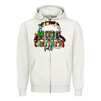 Oatmeal Heather merry christmas shitter's full christmas vacation Zipper Hoodie - Jasminsmagicworld