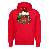 Red merry christmas shitter's full christmas vacation Zipper Hoodie - Jasminsmagicworld