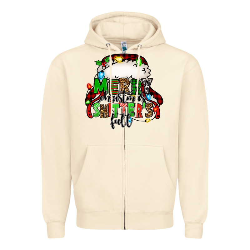 Merry Christmas Shitter's Full Christmas Vacation Zipper Hoodie by Jasminsmagicworld | Teevron