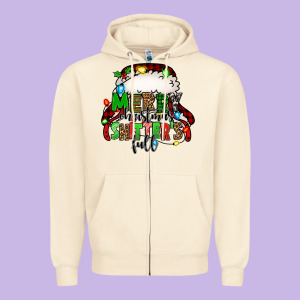 Merry Christmas Shitter's Full Christmas Vacation Zipper Hoodie Designed By Jasminsmagicworld