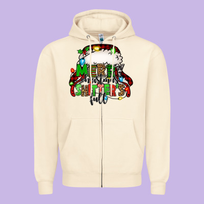 Merry Christmas Shitter's Full Christmas Vacation Zipper Hoodie Designed By Jasminsmagicworld