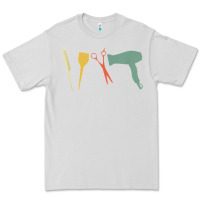 Dove Grey barber vintage hairdresser hairstylist cosmetologist t shirt Premium Tee - linhVisuals
