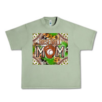 Oil Green Baseball Mom Urban Heavy Tee - CowhideDigitalArt