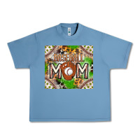 Pebble Blue Baseball Mom Urban Heavy Tee - CowhideDigitalArt