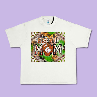 Baseball Mom Urban Heavy Tee Designed By Cowhidedigitalart