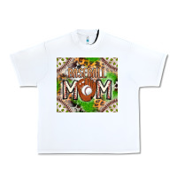 White Baseball Mom Urban Heavy Tee - CowhideDigitalArt