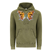 Vintage Olive Question Mark Butterfly Vintage Hoodie - LillyAllenDesigns