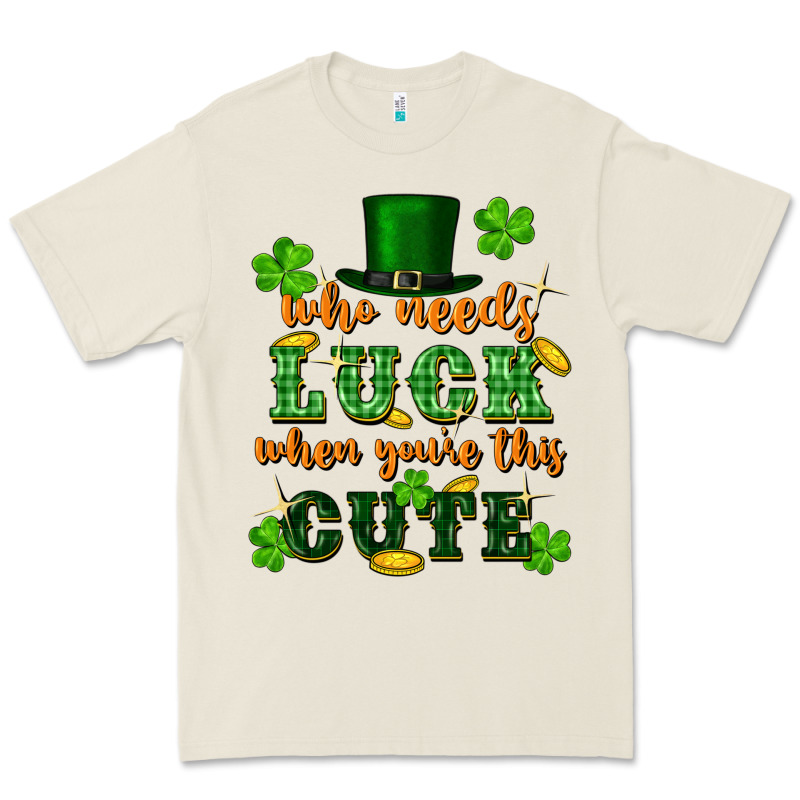 Who Needs Luck When Youre This Cute St Patricks Premium Tee by FaDigitalArtStudio | Teevron