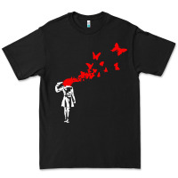 Black banksy Premium Tee - linhVisuals