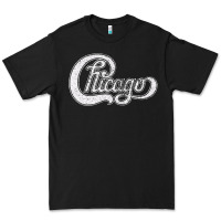 Black chicago retro styled faded design Premium Tee - linhVisuals