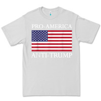 Dove Grey pro america anti trump shirt   american usa flag resist t shirt Premium Tee - linhVisuals