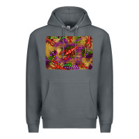 Rock mardi gras crawfısh leopard wood and glitter background Premium Hoodie - Artiststas