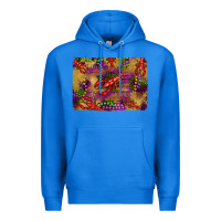 True Royal mardi gras crawfısh leopard wood and glitter background Premium Hoodie - Artiststas