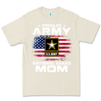 Bone proud army national guard mom with american flag gift pullover hoodie Premium Tee - linhVisuals