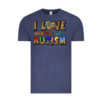 Vintage Denim i love someone with autism Vintage Tee - LillyAllenDesigns