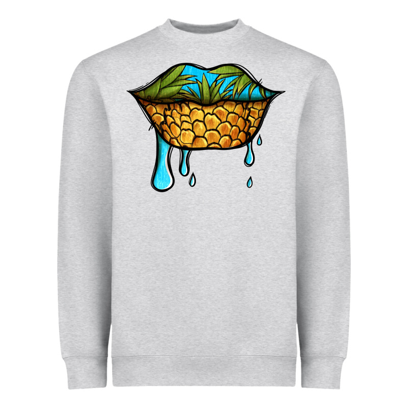 Summer Vibes Pineapple Lips Heavyweight Sweatshirt by Jasminsmagicworld | Teevron
