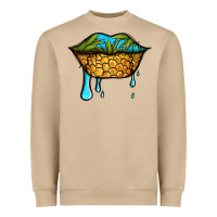 Mushroom summer vibes pineapple lips Heavyweight Sweatshirt - Jasminsmagicworld