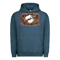 Pigment Midnight Navy Baseball Lips Urban Hoodie - Jasminsmagicworld