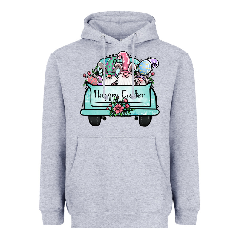 Easter Gnomes Truck Heavyweight Hoodie by Jasminsmagicworld | Teevron