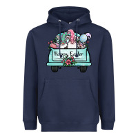 Navy easter gnomes truck Heavyweight Hoodie - Jasminsmagicworld