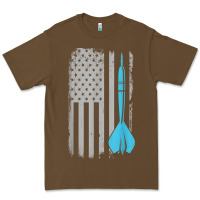 Cacao throwing darts   vintage usa american flag for dart players t shirt Premium Tee - linhVisuals