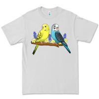 Dove Grey cute budgies Premium Tee - linhVisuals