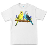 White cute budgies Premium Tee - linhVisuals