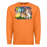 Carrot easter farm chicks and bunny Premium Sweatshirt - RanaPortraitStore