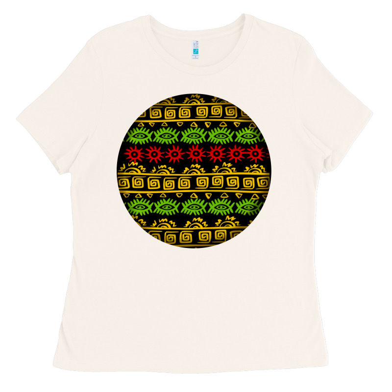 African Masks Round Earrings Ladies Tee by BundleAndBundleShop | Teevron