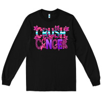 Black crush cancer Long Sleeve Tee - SublimationCraftShop