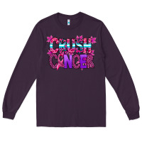 Plum crush cancer Long Sleeve Tee - SublimationCraftShop