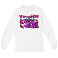 White crush cancer Long Sleeve Tee - SublimationCraftShop