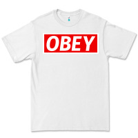 White obey Premium Tee - linhVisuals